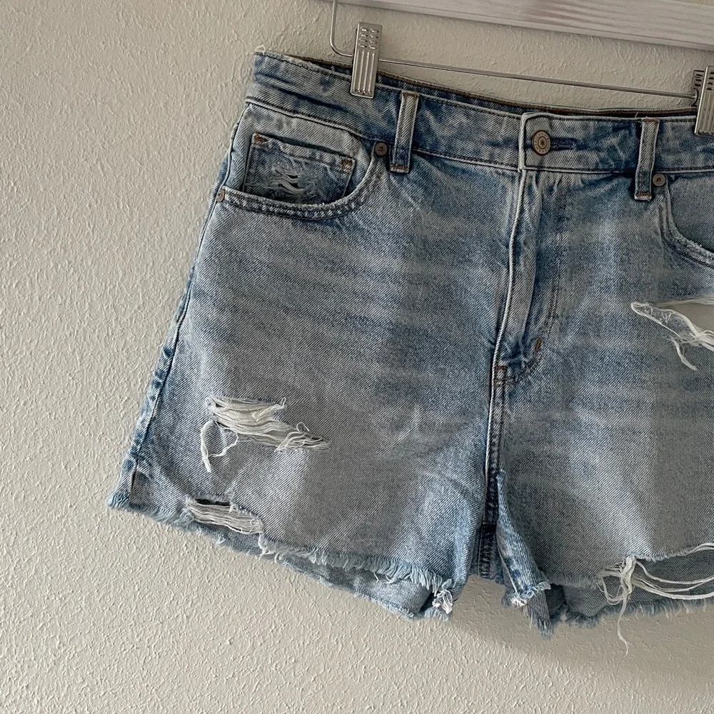 American Eagle Jean Shorts Zipper Fly Beach Coastal Denim Short